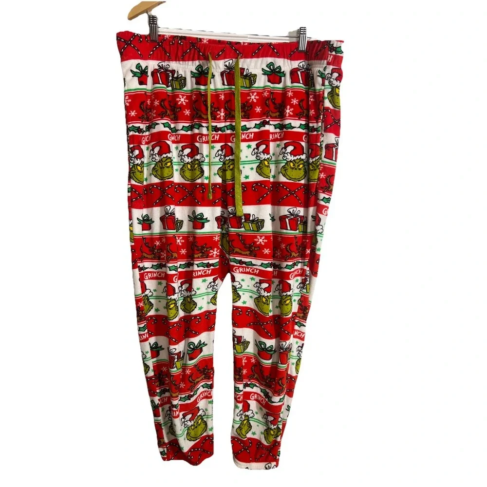 The Grinch Womens Fuzzy Fleece Sleep Pants Size XL‎ (16-18)